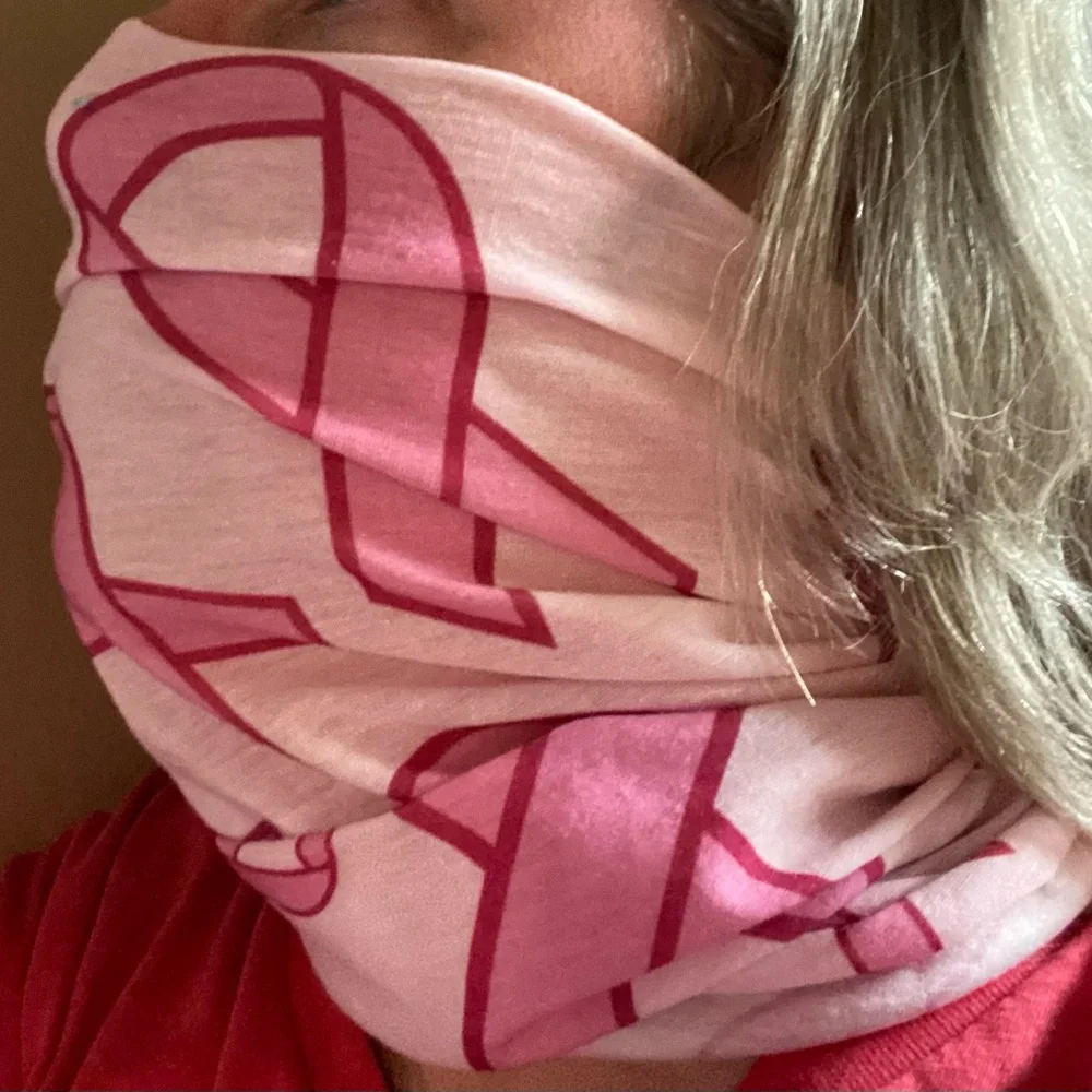 Breast Cancer Awareness Pink Ribbon Gaiter Neckerchief Face Mask